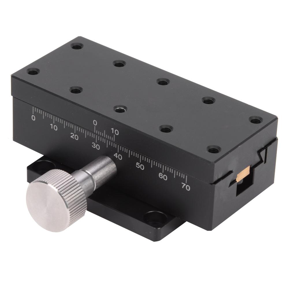 SPWX40-90 Manual X Trimming Platform Gear Guide High Accuracy Adjustable Sliding Stage 40x90mm Manual Displacement Platform