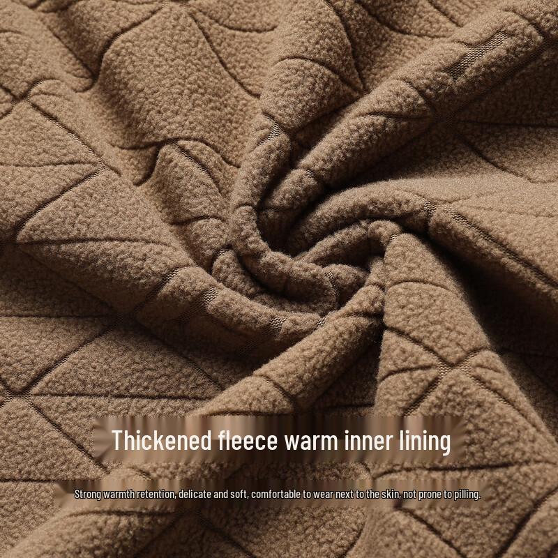 Shanshan Men's Fleece-Lined Business Windproof Jacket