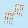 24pcs Medium Ballet 3D Beach Design Press On Nail Summer False Nail Acrylic Nail Manicure Nail Decors French Art Tips