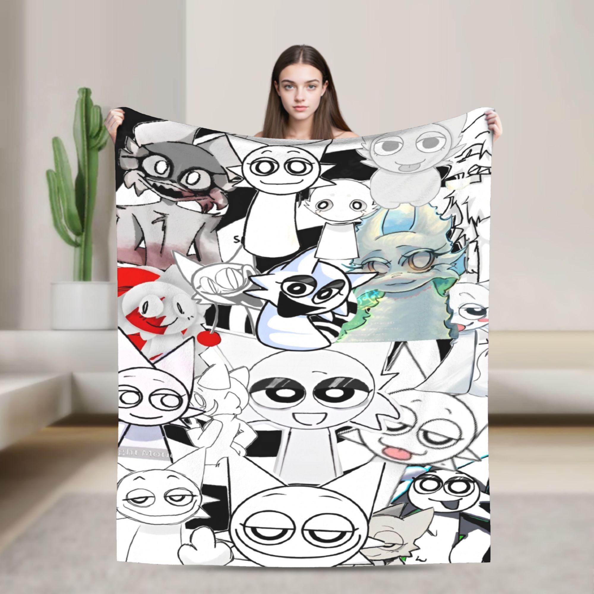 Sprunki Incredibox Wenda Coperta Beats Gioco Flanella Novità Morbida Coperta da Lanciare per Casa Ristorante Primavera Autunno