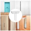 Metal Bifold Door Lock Adjustable Metal Bifold Door Lock Sleek Playroom Lock Bedroom Safety Lock User Friendly Bi-Fold Door Lock