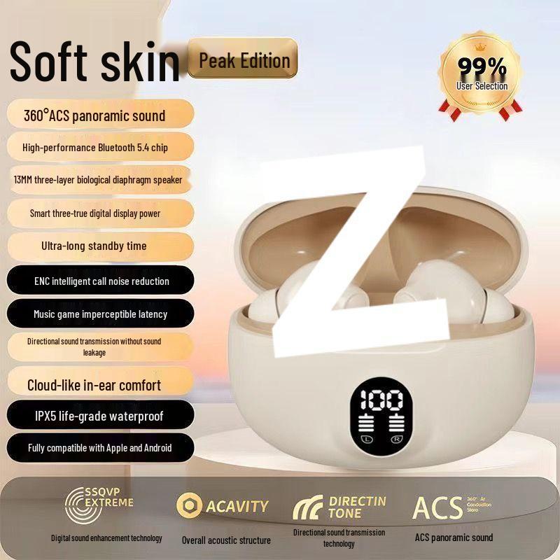 Hot-Selling Wireless Bluetooth Earphones: Long Battery, Digital Display, Low Latency, Universal Fit for Smartphones