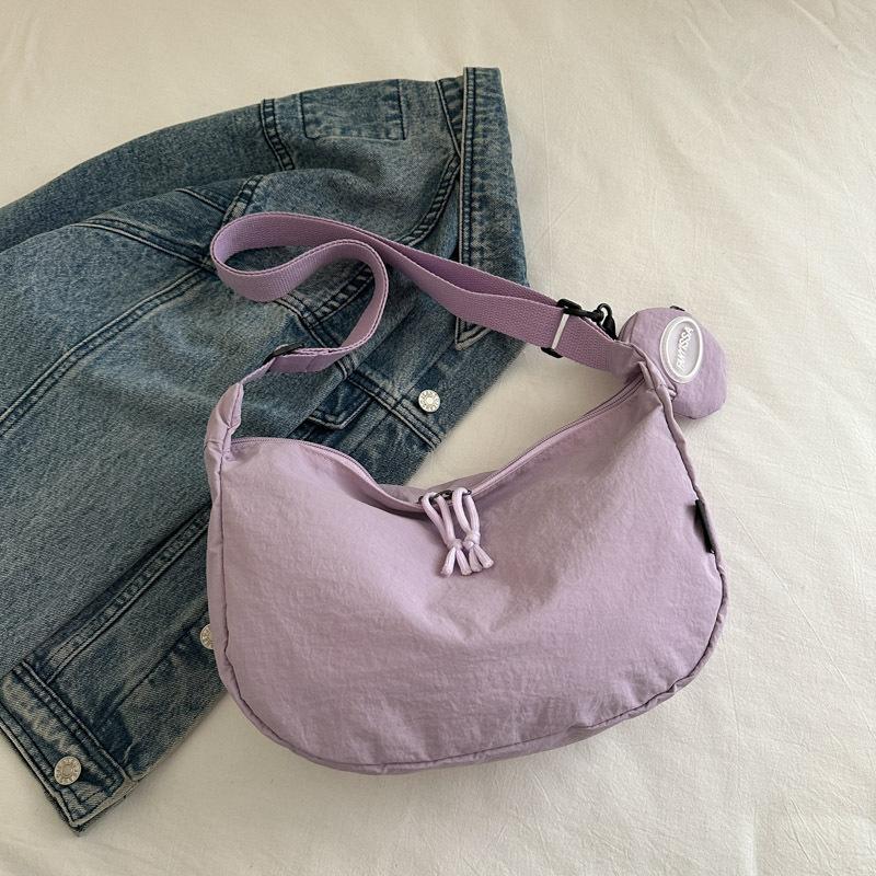 Atmospheric Commuting Solid Color Simple Texture Shoulder Messenger Bag Summer New Tote Bag Fashion Dumpling Bag