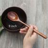 6 PCS Japanese Style Wooden Soup Spoon Natural Tableware Wood Teaspoon HOT SALE