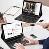 Redmi Pad 2 SE 9.7 Hülle & Xiaomi POCO C1 Kabellose Bluetooth-Tastatur Lederhülle