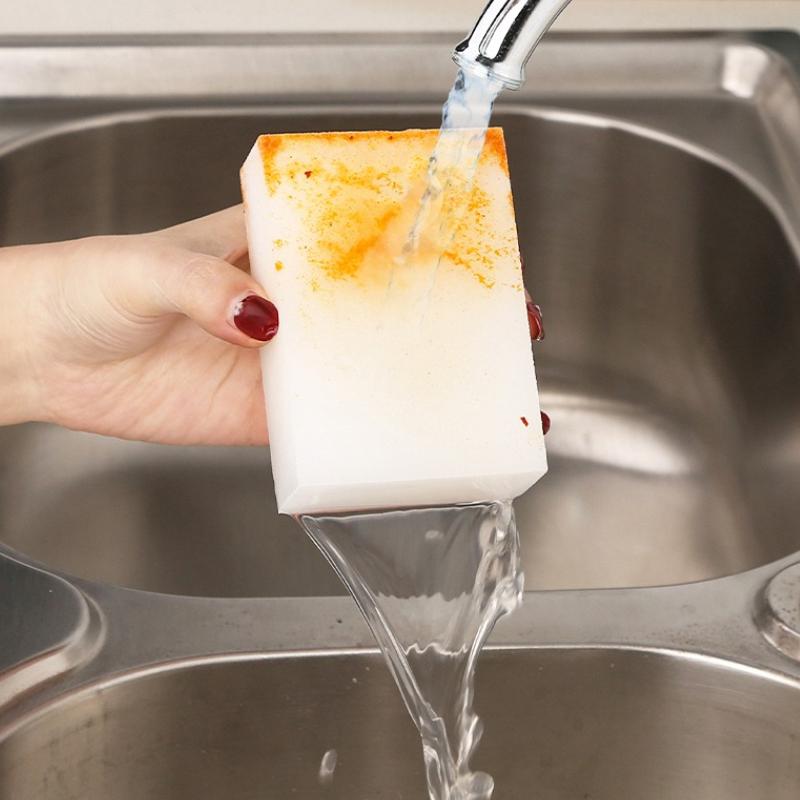 Multi functional sponge wipe magic wipe magical white sponge block white shoe cleaning block kitchen bathroom cleaning artifact