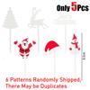 Christmas Fruit Forks Set Plastic Xmas Cupcake Toppers Elk Snowman Santa Claus Cookie Toothpick Xmas Party Cake Decorations