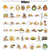Gudetama 100pcs Egg Sticker Waterproof Reusable Graffiti Luggage Decorate Kids