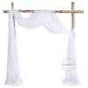 10 Meters Wedding Arch Drape Fabric Sheer Chiffon Tulle Curtain Draping Backdrop Party Supplies Home Drapery Ceremony Decoration