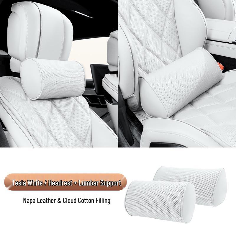 Maybach S-Class Bio-Cotton Car Seat Cushion Set with Headrest and Lumbar Support Pillow