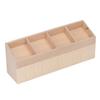 1:12 Scale Dollhouse Fruit Stand Miniature Display DIY Coloring 4 Grids Birch Wood Dollhouse Fruit Vegetable Shelf