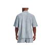 Under Armour Journey Washed Embossed Half-Zip Stand-Collar Short-Sleeve T-Shirt Men Tops Harbor-Blue 1377178-465