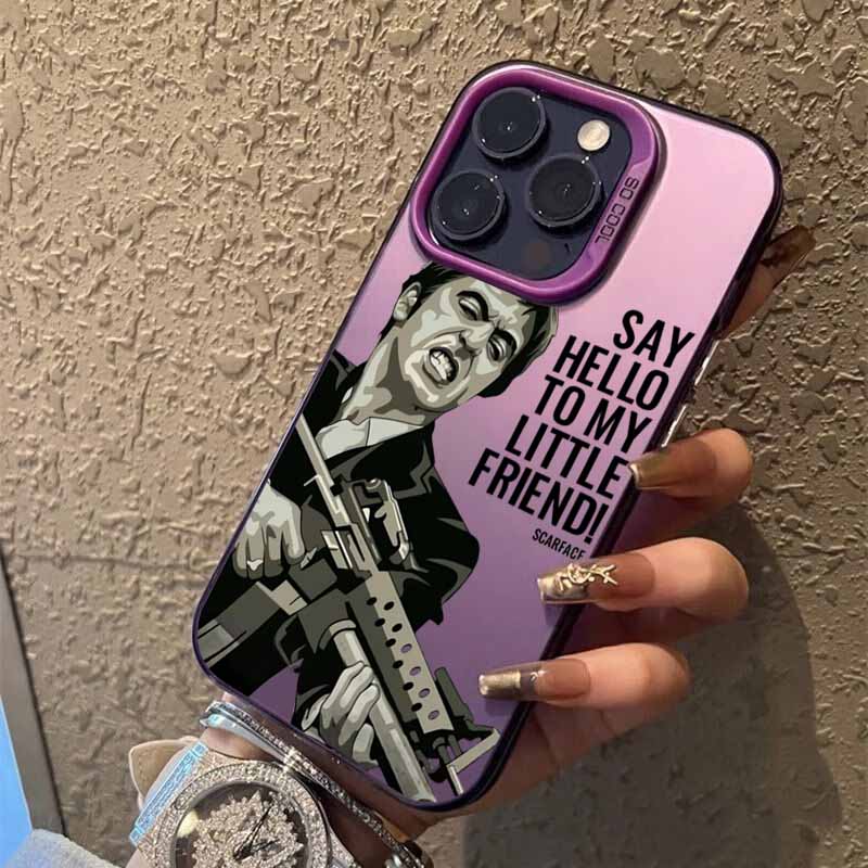 T-Tony M-Montana S-Scarface Fashion Phone Case For iPhone 17 16 15 14 13 12 11 Pro Max Colorful Cover Case Funda
