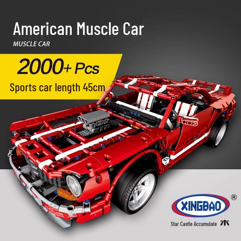 Xingbao American Muscle Car Model Building Blocks - Educational Toy for Boys