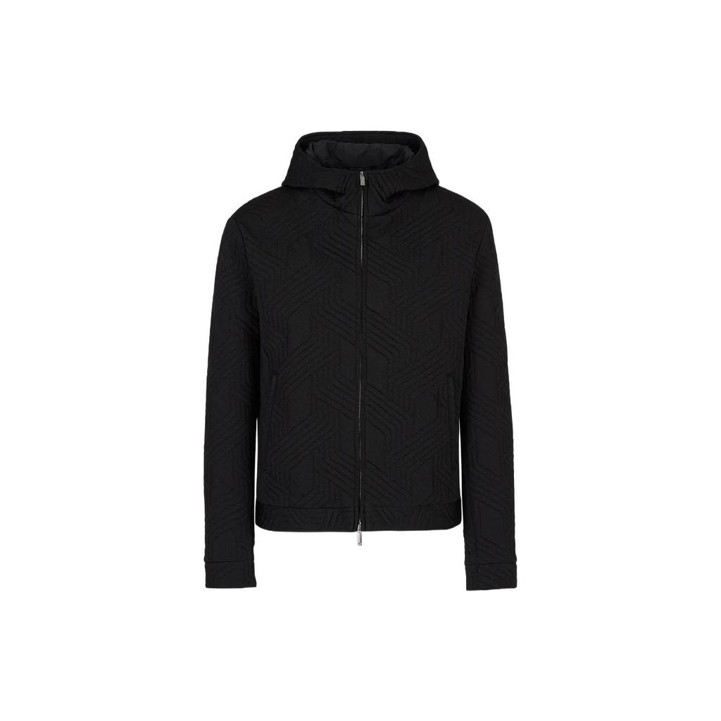 Emporio Armani Jackets Men's Black Hooded Moderate Other H31R41-C1247-1999