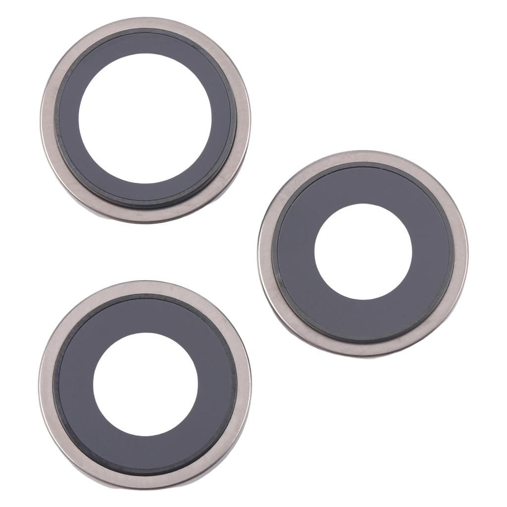 For iPhone 16 Pro 1 Set Rear Camera Rim Lens Cover with Adhesive Sticker (Without Logo)