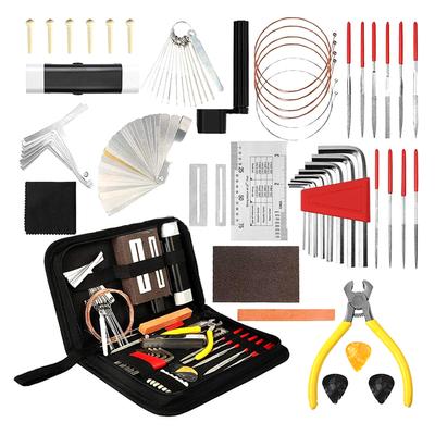 Guitar Repairing Tool Kit Measurement Polishing Maintenance Acoustic Guitar Ukulele Bass Banjo