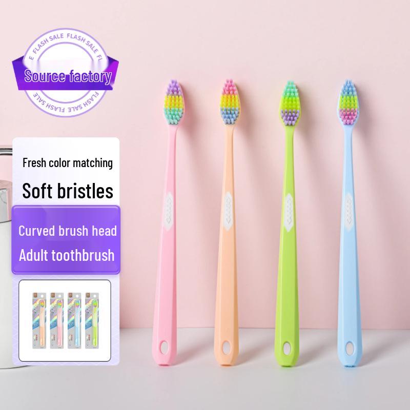 Curved Soft Bristle Toothbrush with Sharpened Bristles – Premium Student Edition, Individually Packaged