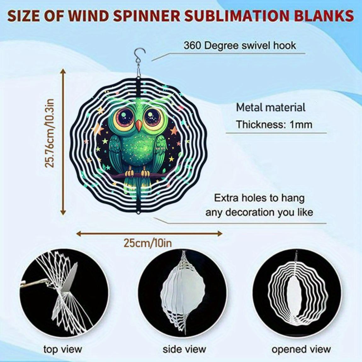 

Сова Звездное Небо Колокольчик Ветра Уличный Садовый Декор Металлический Ветроэнергетический Вращающийся Подвесной Орнамент с Вращающимся на 360 градусов Крючком Легкая Установка Не Требуется Электричество