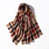 G·TENNA Women's Retro Plaid Wool Scarf