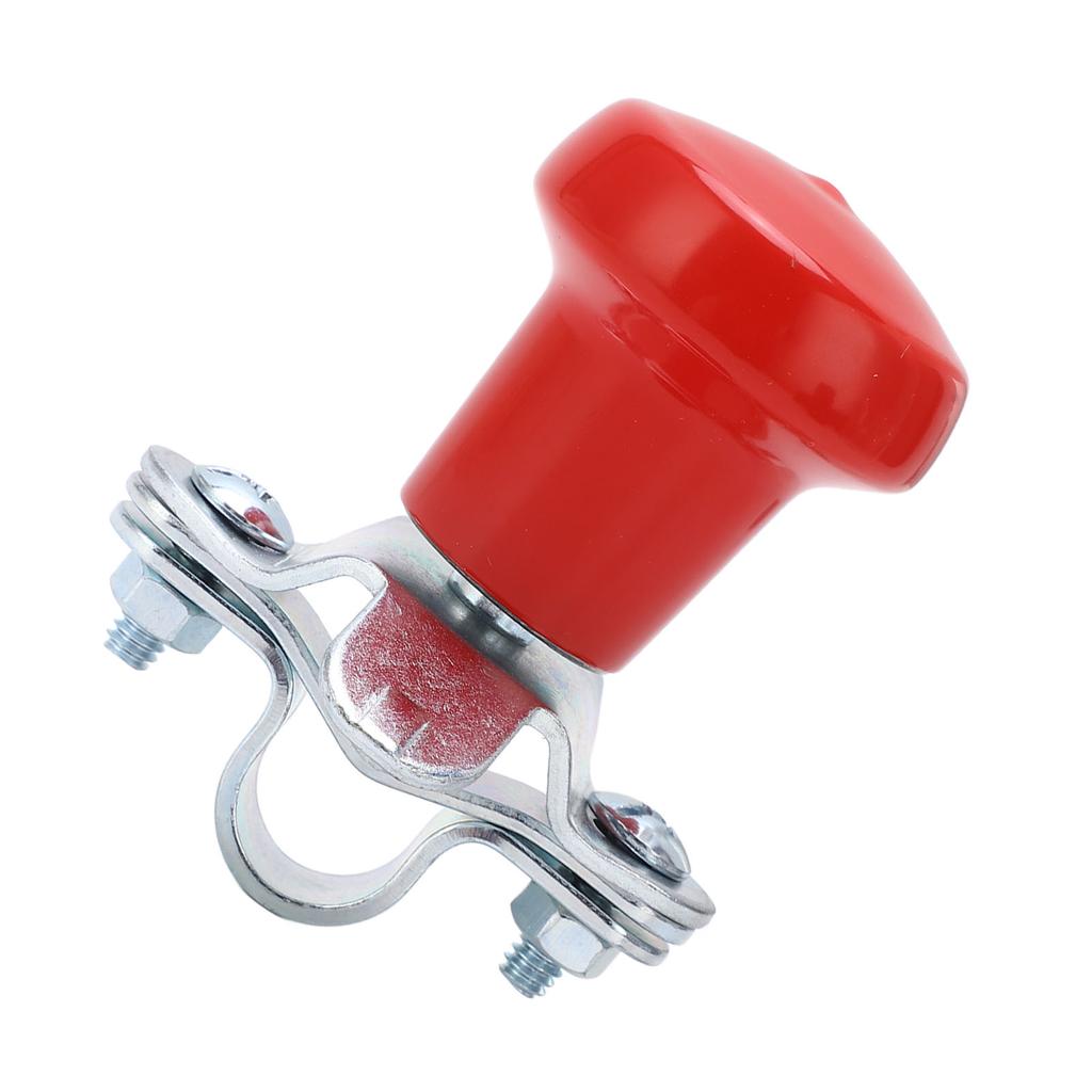 Steering Wheel Spinner 3004?2348 Red Universal Deep Spoke Steering Wheel Assist Grip for Cars