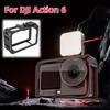 For DJI OSMO Action 6 Full Cage Expansion Frame Protective Shell With Cold Shoe Expansion Cage Accessories for Camera Protection