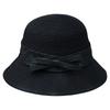 Foldable Bow Straw Woven Fisherman'S Hat Children Summer Vacation Seaside Sunshade Sunscreen Beach Straw Hat Shows Small Face