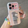 Fun puppy bracket is suitable for apple 11promax mobile phone iphone11 huawei love window soft case
