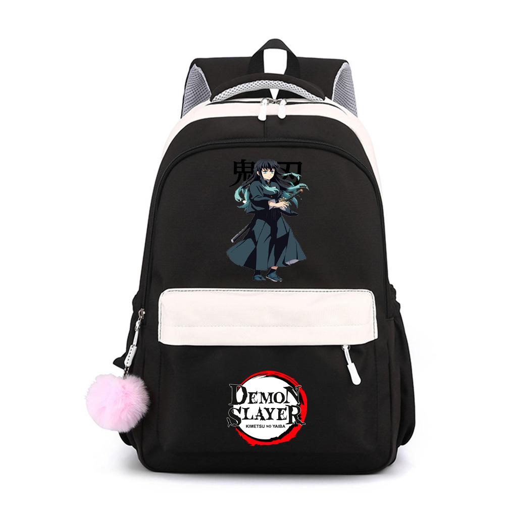 Anime Demon Slayer Printed Large Capacity Waterproof Backpack for Teenger Student Schoolbag Bookbag Gift Travel Bag