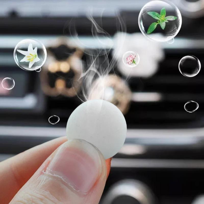 Car Air Fresheners Refills Car Air Vent Clip Replacement Set Pads Solid Fragrance Scent Air Freshener Refill Tablets Lemon Peach