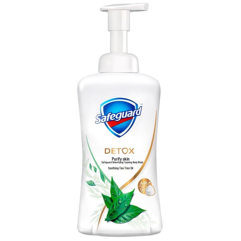 Safeguard Tea Tree Oil Foaming Body Wash