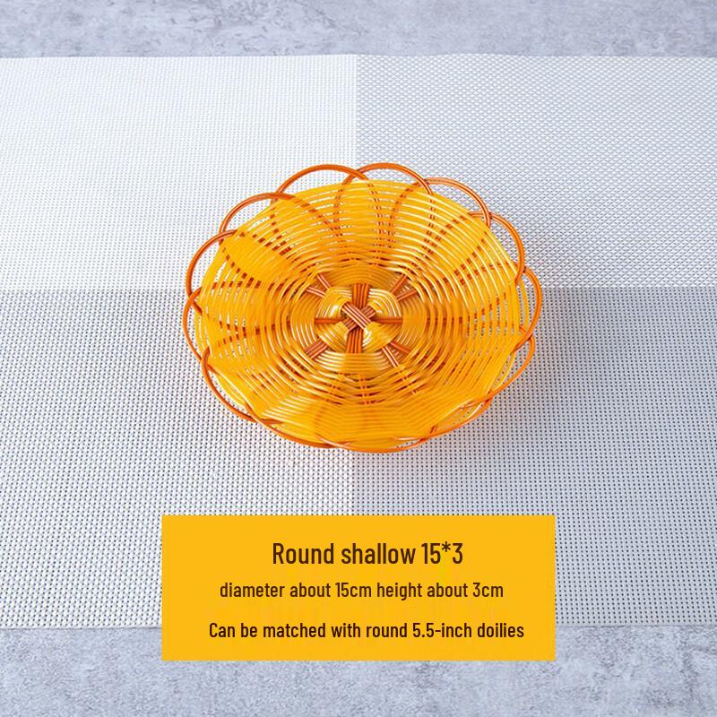 Chinese Style Rattan Serving Basket