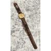Used Working Item, SEIKO QUARTZ Ladies' Watch, Gold Dial, Vintage, Small, Leather Strap