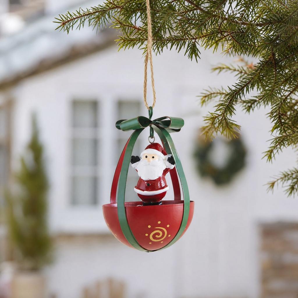 Christmas Airplane with Hanging Ornament for Holiday Outdoor Mailbox