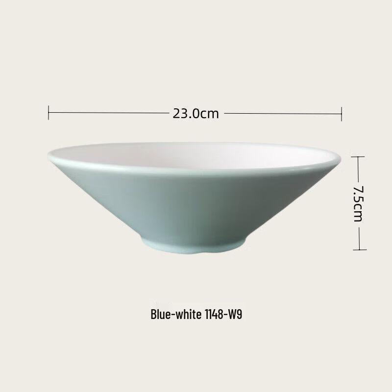 Japanese Style Thickened Melamine Noodle Bowls (10-Pack)