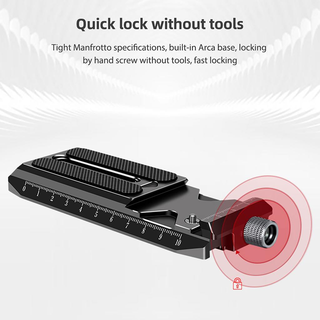 Quick Release Plate for Gimbal Aluminum Alloy Arca Swiss Quick Release Plate Adapter Replacement for DJI Ronin RS2 RSC2