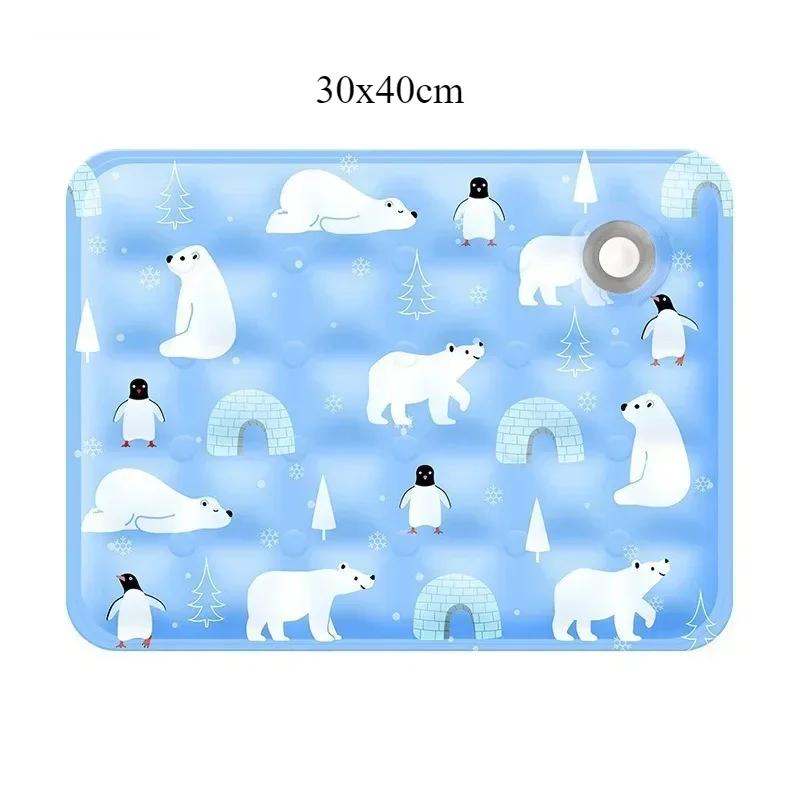 Summer Pet Cooling Pad Thickened Breathable Durable Tear Proof Water Sensory Play Mat Dogs Cats Cooling Supplies Pet Accessories