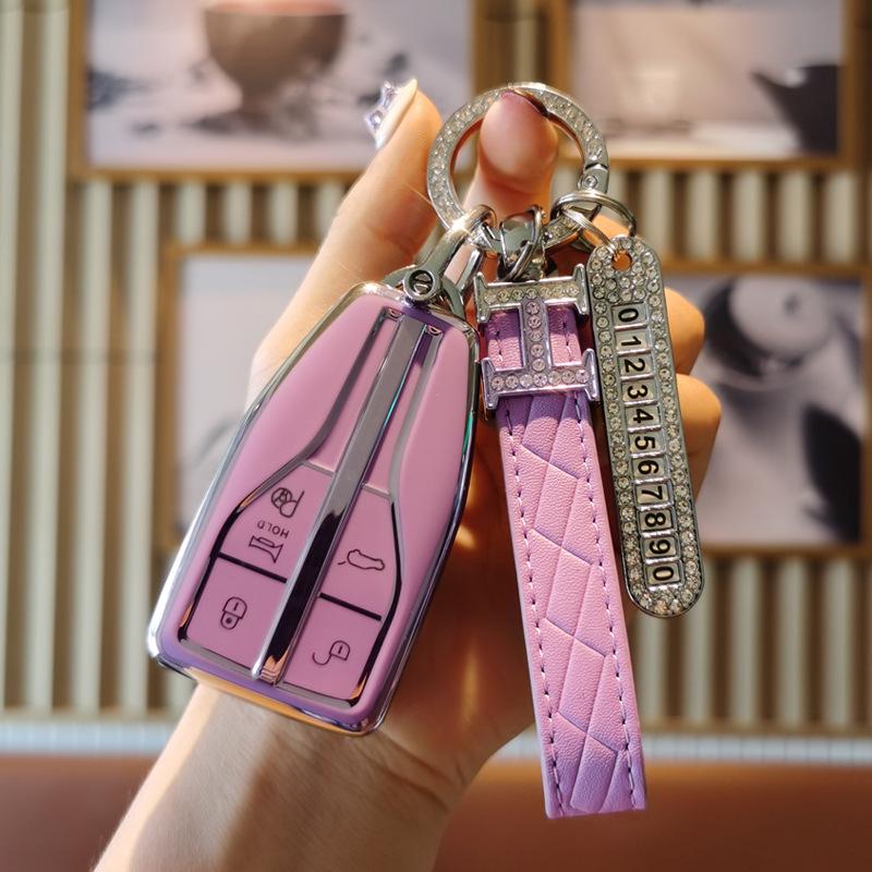 2023 Hongqi H5 Key Case for Women: Compatible with H7, H9, HS5, HS7, HS3 - Protective Car Key Cover and Buckle