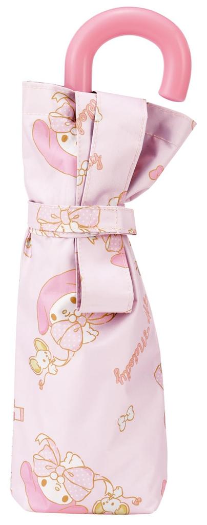 Skater Folding Ages Manual Includes Dedicated UV 6 Suitable for Sun and Includes Dedicated Storage Sanrio My Melody Big Children's Parasol, 50cm, 7-8,