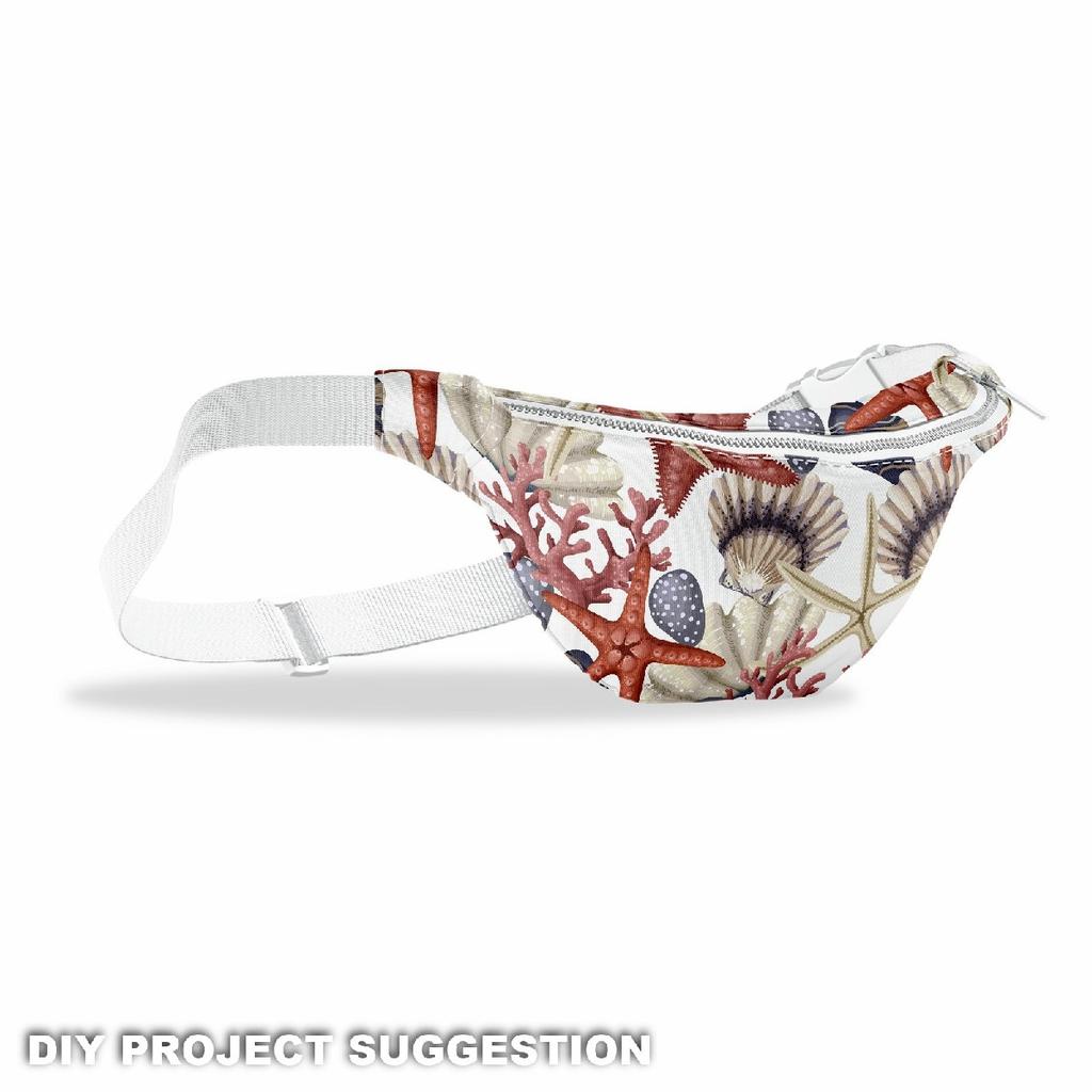 Outdoor Dekostoffe Oxford - Motiv Muscheln Seesterne I Dx316