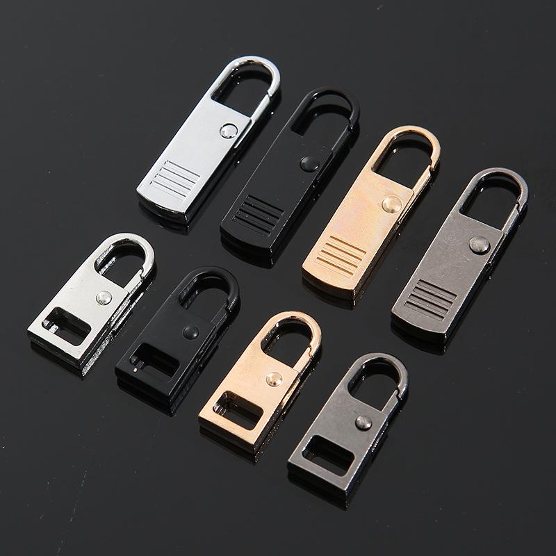 Tool-Free Removable Zipper Puller for Luggage, Bags, Jackets, Clothes, Shoes & Boots with Metal Pendant Tab