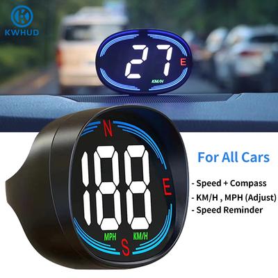 H2 HUD Head-up Display GPS Digital Speedometer for Car Motorcycle Speed Gauge MPH KM/H USB Plug and Play Auto Electronic Devices