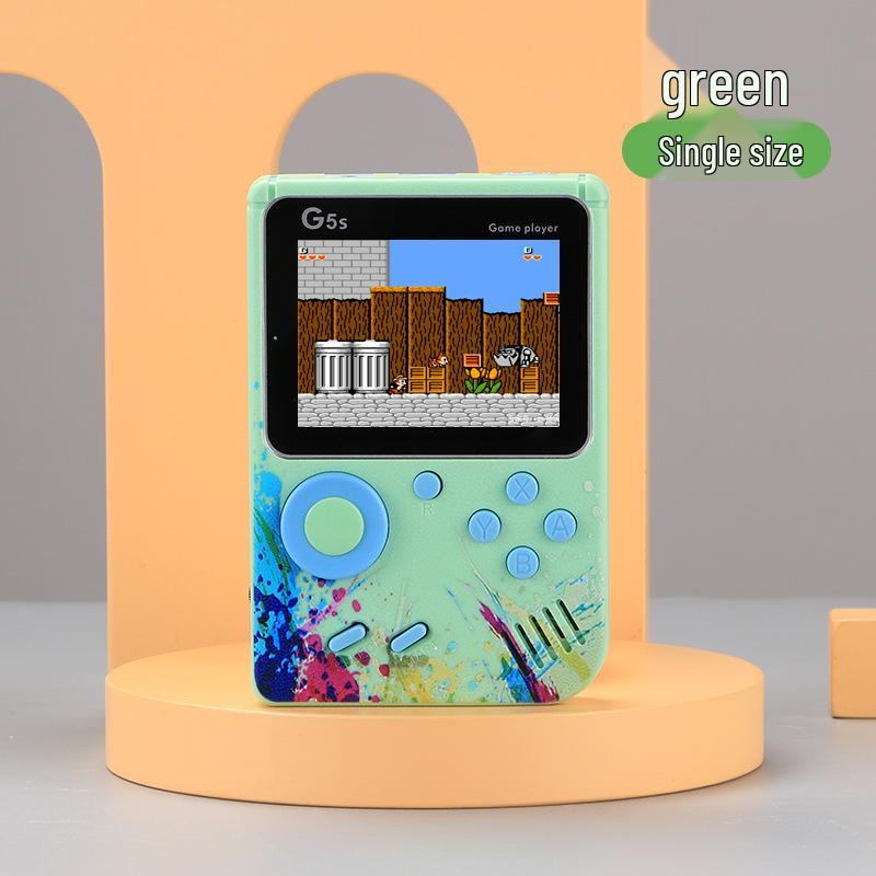 Portable 500-in-1 Classic Handheld Game Console - Nostalgic Super Mario with Big Screen and Rechargeable Battery