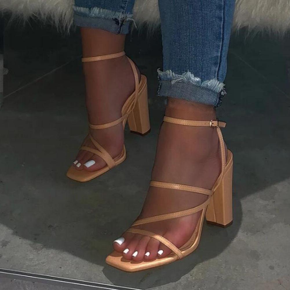 buckle strap heels