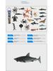 Marine Animal Simulation Toys Set - 24-Piece Whale & Sea Life Collection