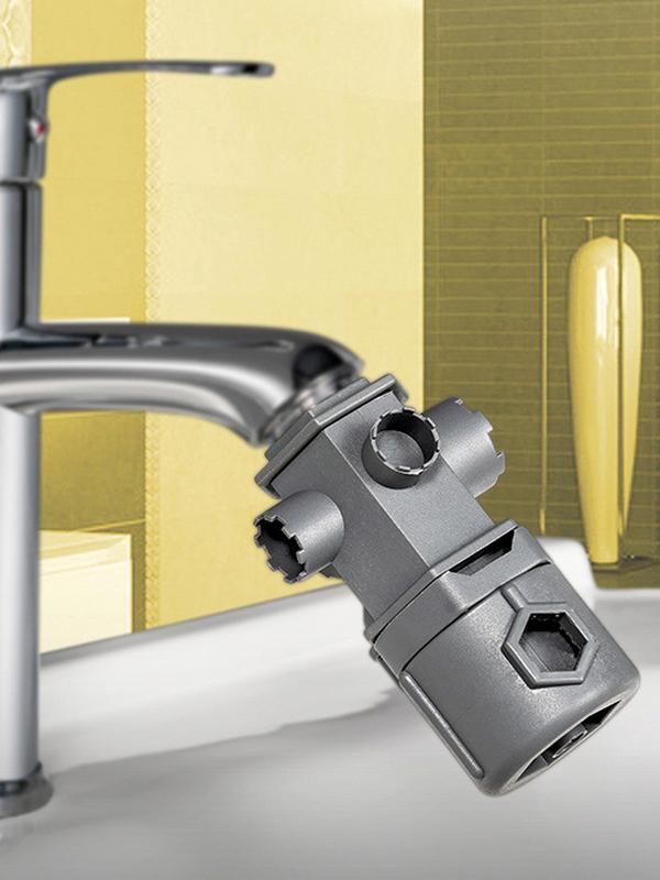 16 In 1 Wrench Tool Set For Faucet Kitchen Bathroom Multi-Purpose Maintenance Pipe Faucet Disassemble Aerator Replace Valve