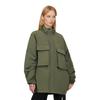 Anta Solid Color Zip Stand Collar Jacket Women jackets Dark-Green 952448803-2