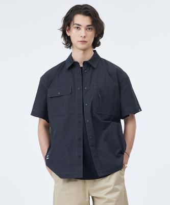 OUTDOOR PRODUCTS Stitched Short Sleeve Shirt (Black)