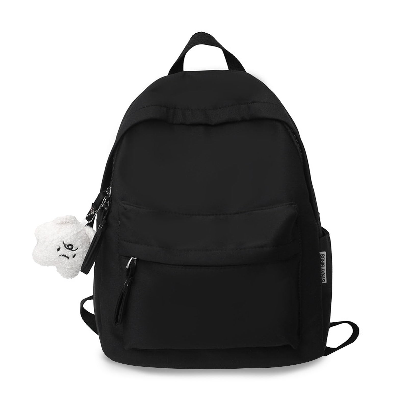 FANDARE Women s School Backpack, Large Capacity, Korean Style, Unisex, Casual, Popular, Stylish, Cute, Plush Toy Included, Backpack, High School