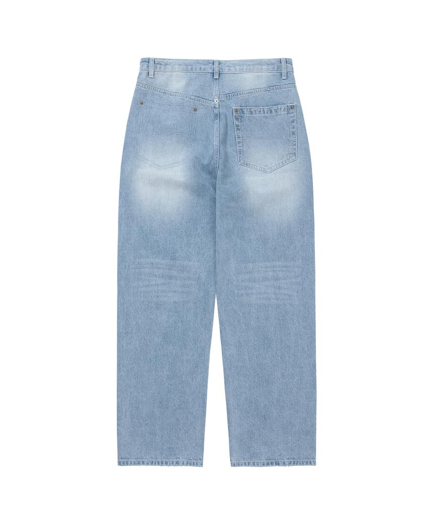 WELLBEING EXPRESS Fake Pocket Denim Light Blue